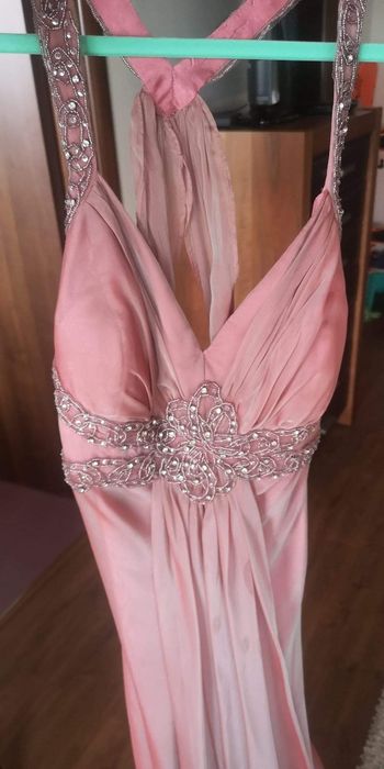 Rochie de seara lunga roz