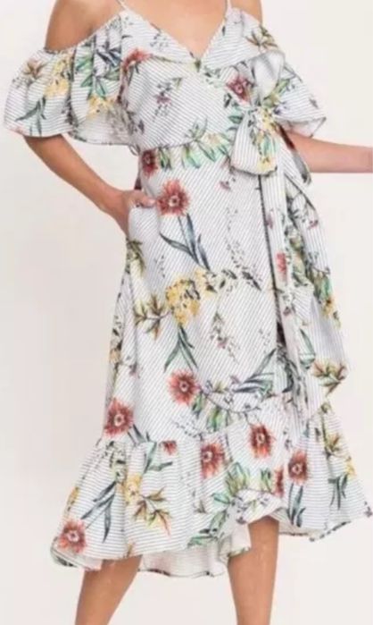 Дълга красива рокля на цветя Sheike 8