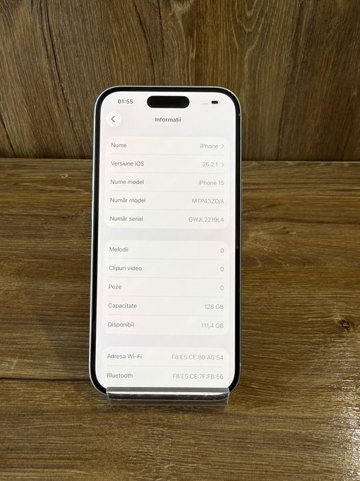 Iphone 15 - 128 GB, Blue - Garantie