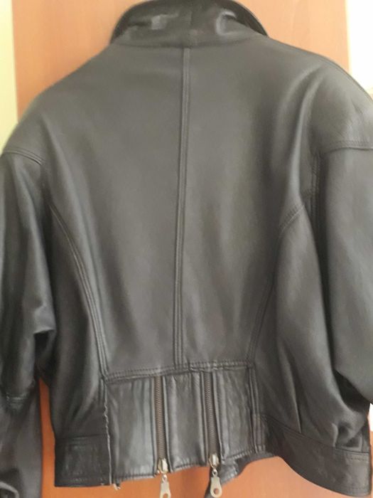 Geaca piele naturala scurta moto