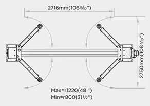 Двуколонен подемник 4,2т EM Lift U-T42EV