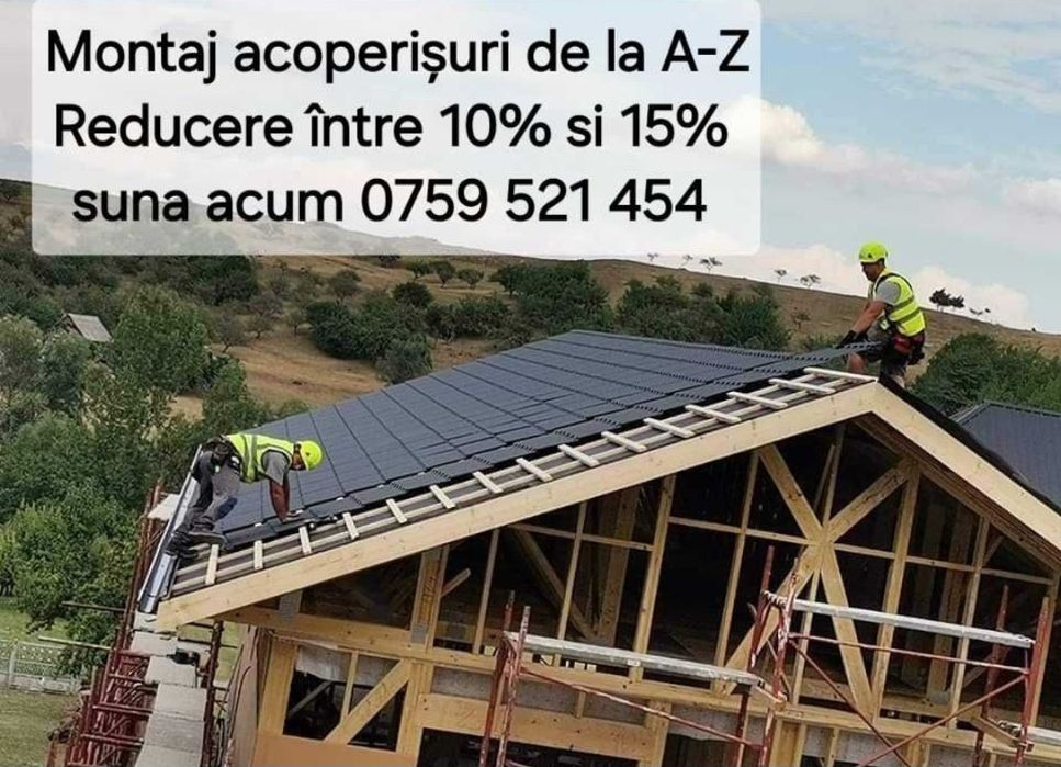 Reparații Acoperișuri/Montaj Tabla Țiglă ceramica