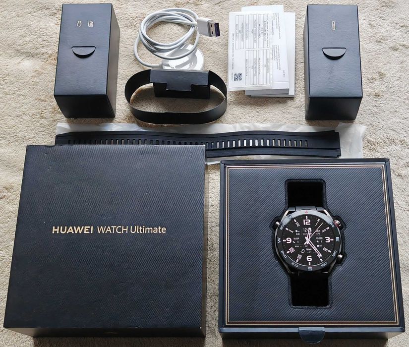 КАТО НОВ * Huawei Watch Ultimate Expedition (CLB‑B19) Black HNBR Strap