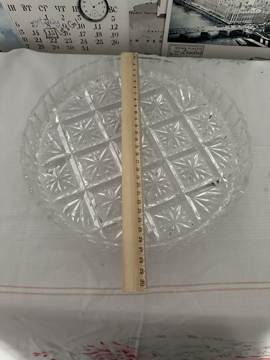 Хрусталь тарелка подставка