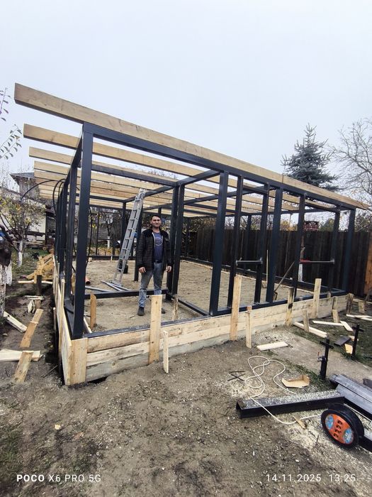 Construim case din structura metalica și panou sandwich