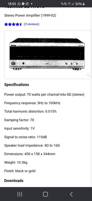 Amplificator technics SEA 1010