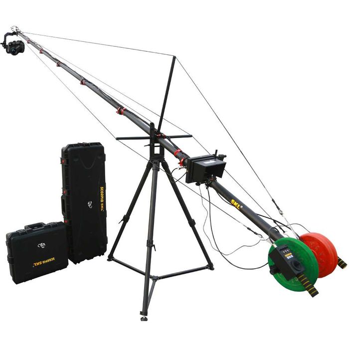 MACARA PRODUCTIE VIDEO - SCORPIO SDV-T700 KIT Carbon Fiber Jib Crane 7 Meter + Motorized Head 10 Kg Payload