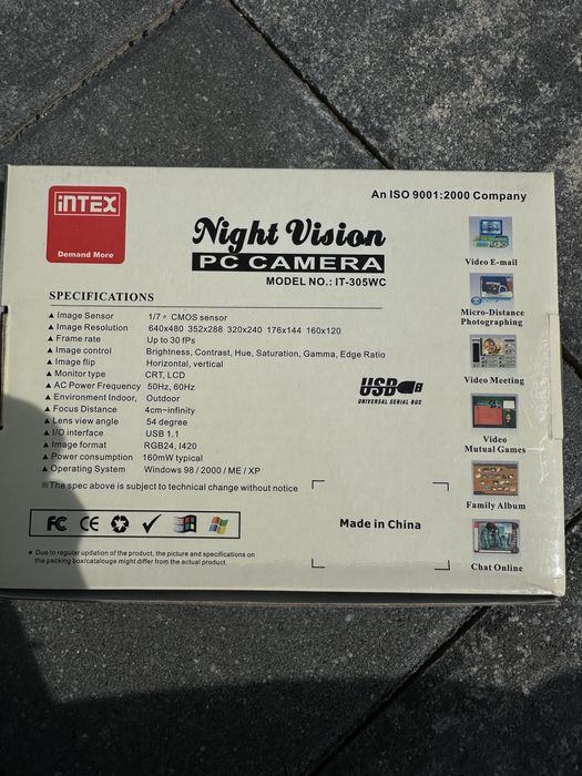 PC Camera Intex night vision