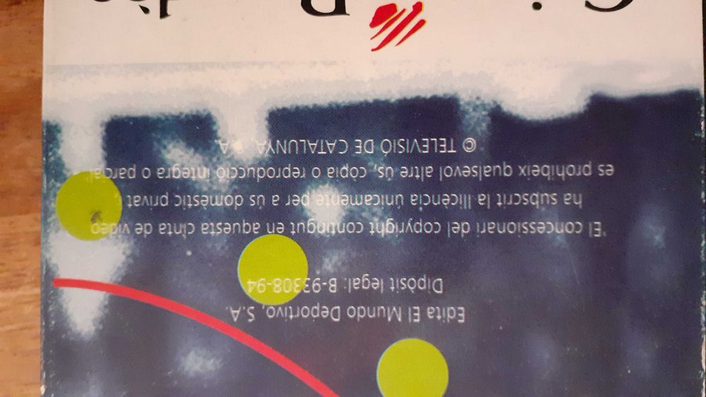 видео касета VHS с головете на Стоичков в Барса 1993-1994