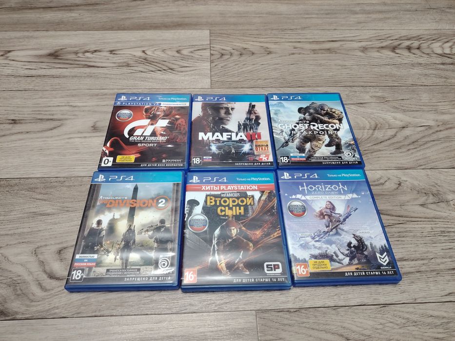 Playstation 4 slim +6 игр