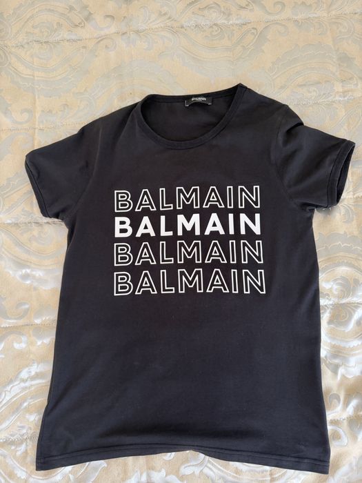 Футболка черная Balmain