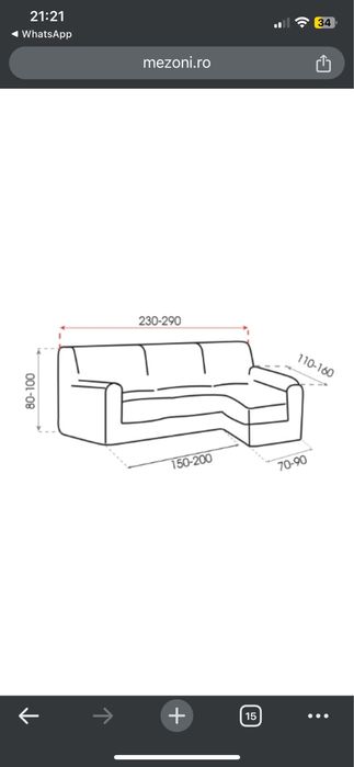 Husa pentru canapea/ coltar bi-stretch verde