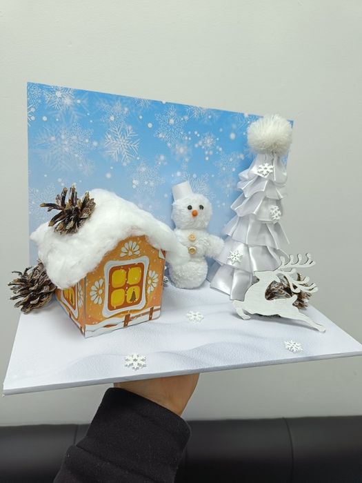 Зимние поделки для школы и садика