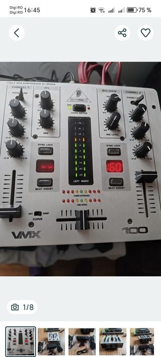 Mixer dvd microfoane