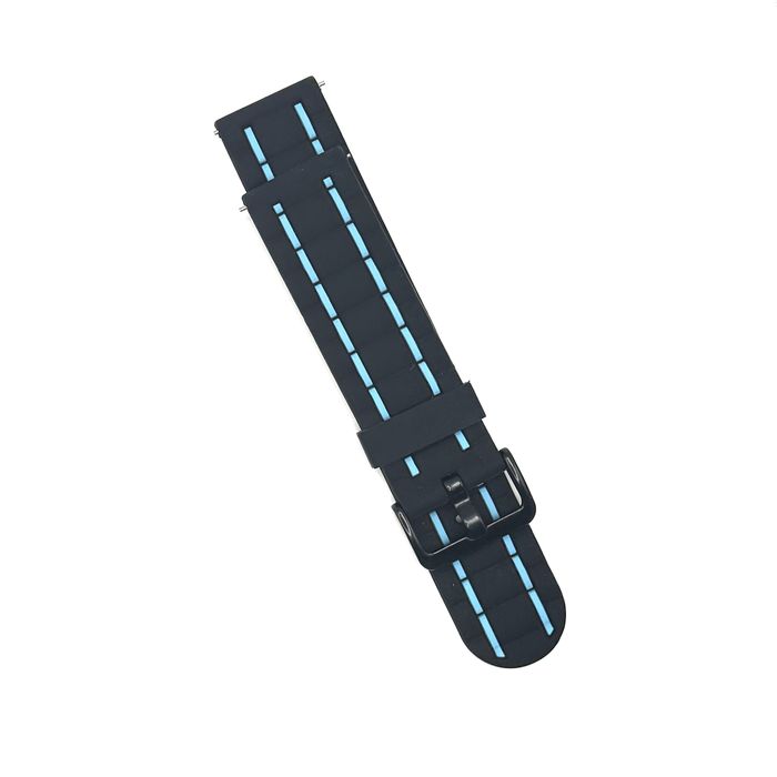 Двуцветни силиконови каишки с метална тока за quick release 20mm 22mm