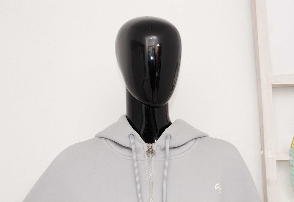 Oner Active Classic Crop Zip Hoodie дамско сиво худи суичър орърсаиз L