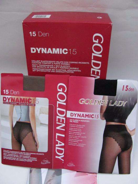 2 buc ciorapi dresuri strampi LYCRA Golden Lady DYNAMIC 15D calitate o