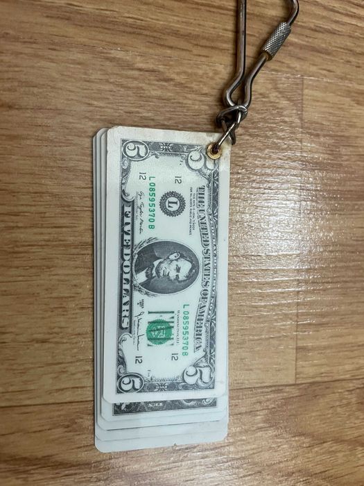 Breloc bancnote dolari plastic colectie anii '80