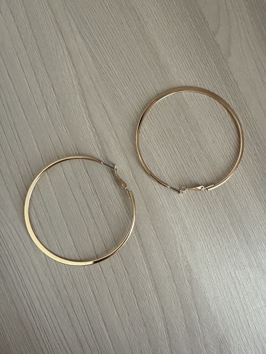 Серьги-кольца новые