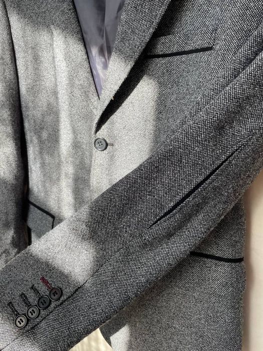 Серый пиджак мужской