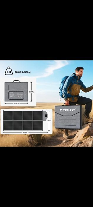 Generator solar 2500w +400w panou portabil Lifepo4 generatia nou!