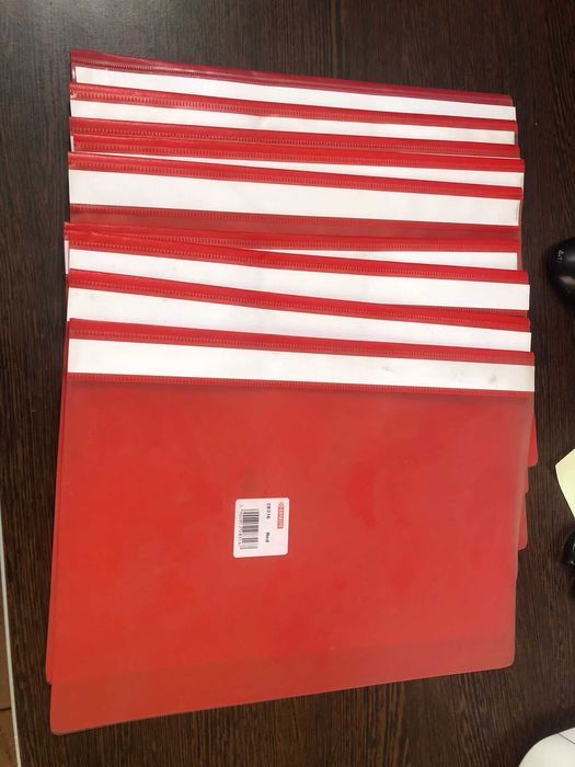 Vand set de 10 dosare rosii HERLITZ/ ESSELTE/ FALKEN