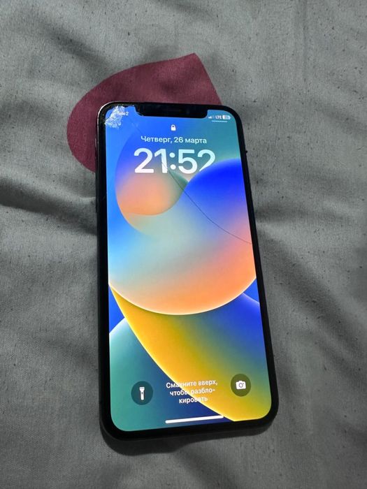 Iphone X с коробкой 64Gb