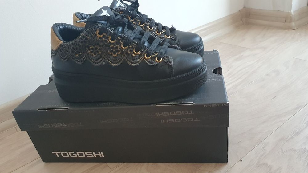Togoshi обувки н.36, естествена кожа.