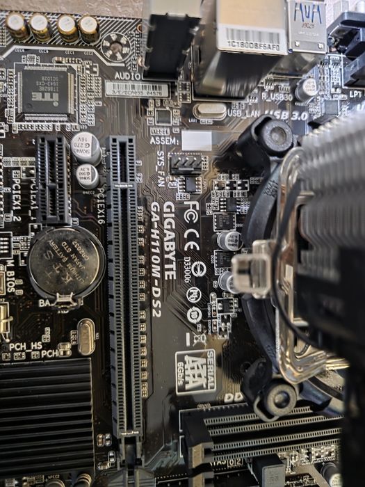 i5-7400 + Gigabyte H110M-DS2 + кулер CoolerMaster