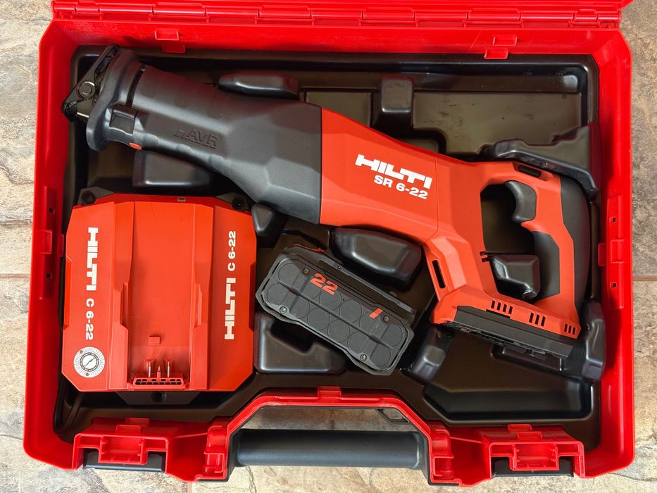 Hilti SR 6-22 Nuron саблен трион + 5.2Ah батерия и зарядно