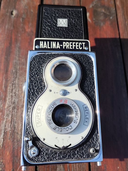 Колекционерски Винтидж 120мм филмов TLR фотоапарат "HALINA-PREFECT"