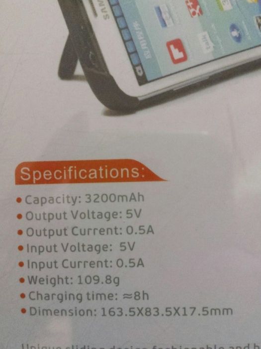 38 Зарядна батерия за Samsung Note 2