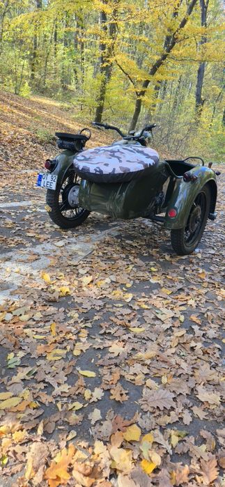 motocicleta cu atasa ural k650  dnepr mt11