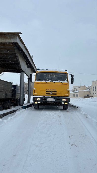 Камаз 65117 голова бортовой прицеп в обе стороны валит