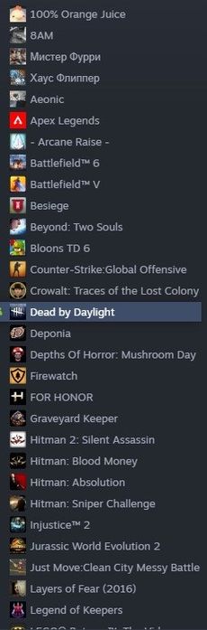 Steam account Dead by Daylight