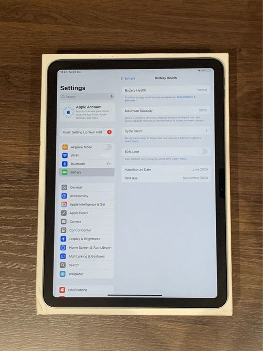 Apple iPad Air M2 128Gb Акб 100%