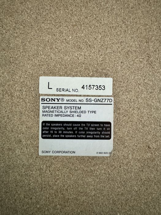 Динамики колонки sony