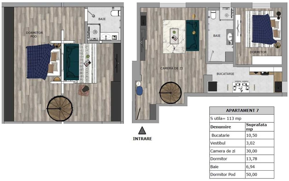 Ap. 3 camere - 118 mp+boxa+loc parcare