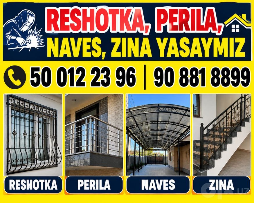 Reshotka perla naves zabor  zakasga yasaymiz