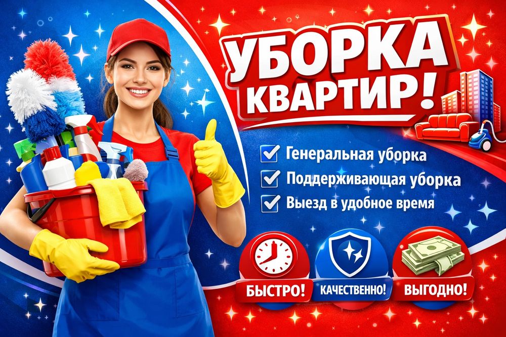 !!! Уборка квартир и домов !!!