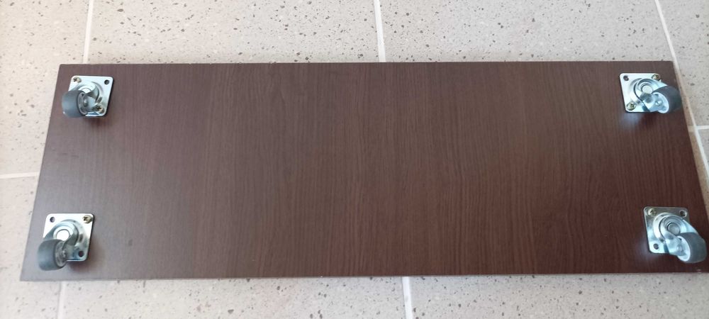 Suport pal cu roti, maro, 60x20 (pt jardiniere)