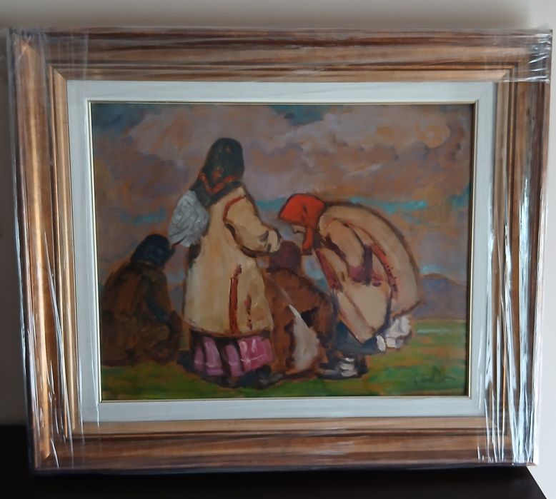 Tibor Erno, ulei pe placaj, 45x50, rama din lemn