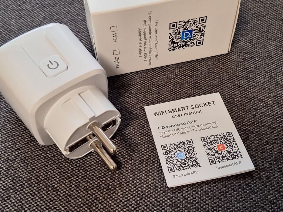 Смарт контакт WiFi smart 20А с вграден електромер и пълен контрол