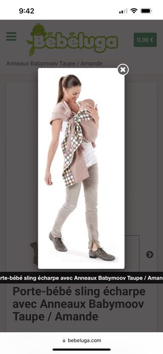 Бебешки слинг за носене babymoov