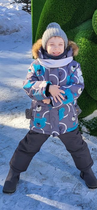 Куртка зима 110-116 + шапка