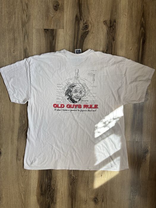 Tricou Old Guys Rule backprint Einstein