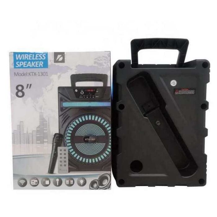 Караоке Тонколона KTX-1301 ,8 Инча ,Цветомузика ,Дистанционно,Микрофон