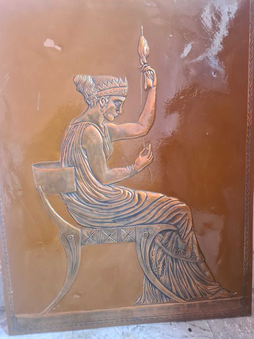 Картина "Фараонката" от ковано желязо / мед/