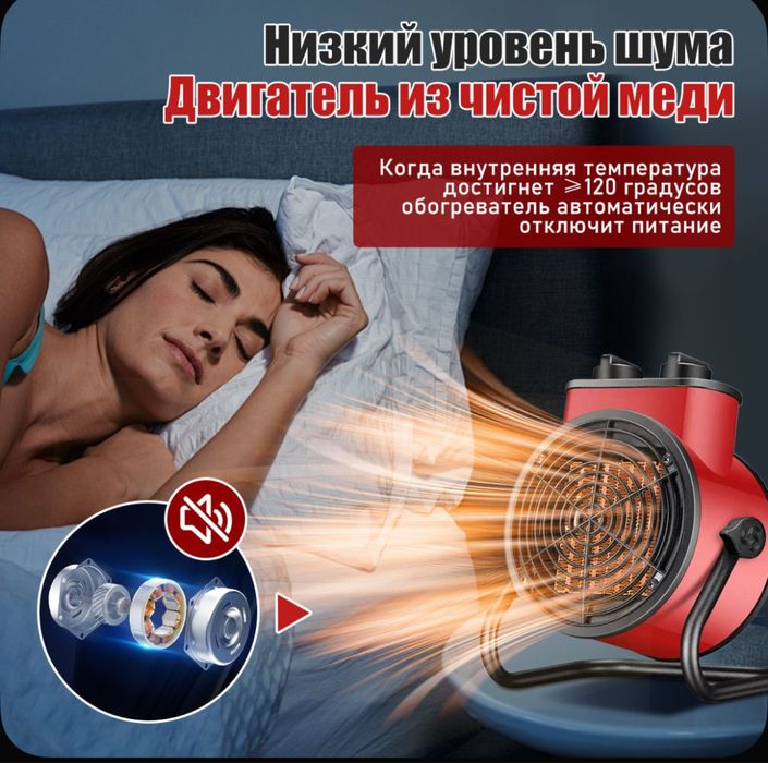 Теплопушка Мощная Электрическая Для Обогрева Любых Помещений