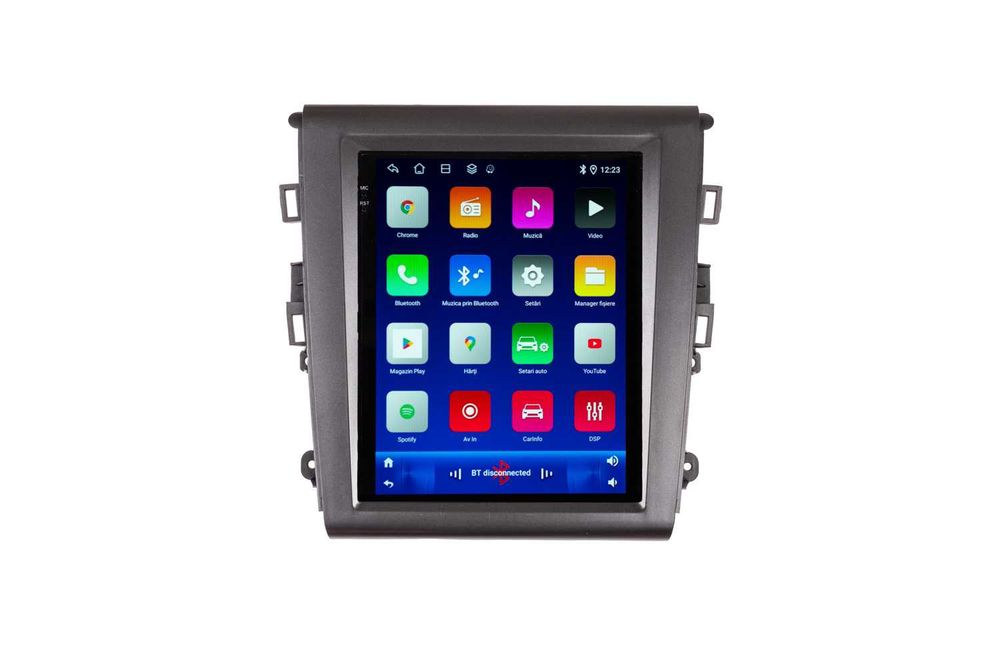 Navigatie Ford Mondeo MK5 Ecran Vertical Tip Tesla , Android 14 Carplay Wireless Android Auto + Camera Marsarier